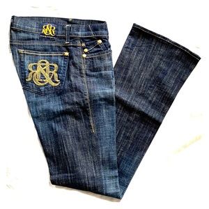 Rock & Republic Original Gold Thread Flare Jeans
